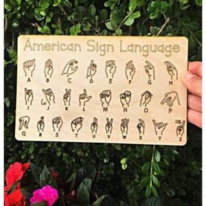 American Sign Language Alphabet Board for Children